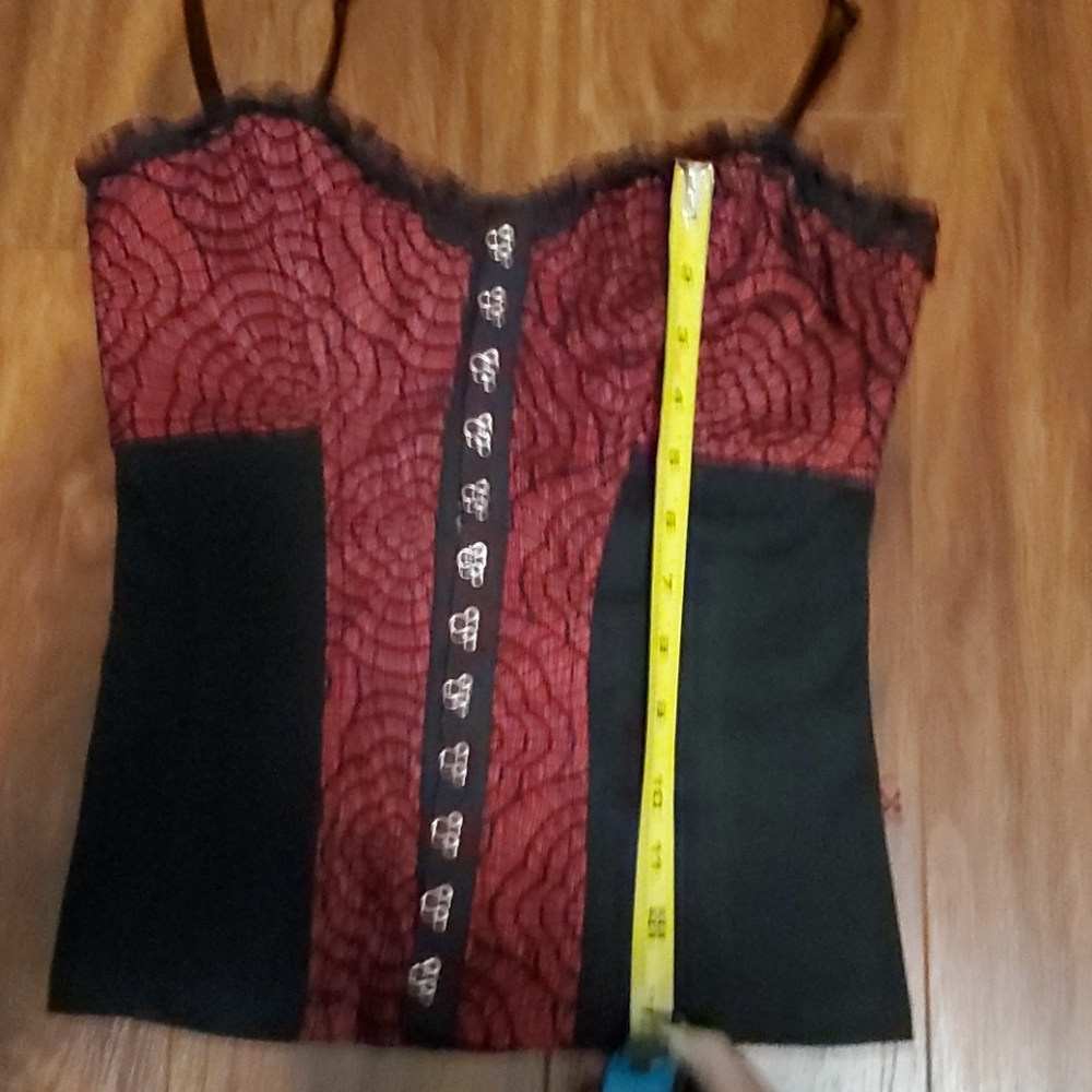 *ON HOLD ON DP* Royal Bones Lace Corset Top - Picture 7 of 8